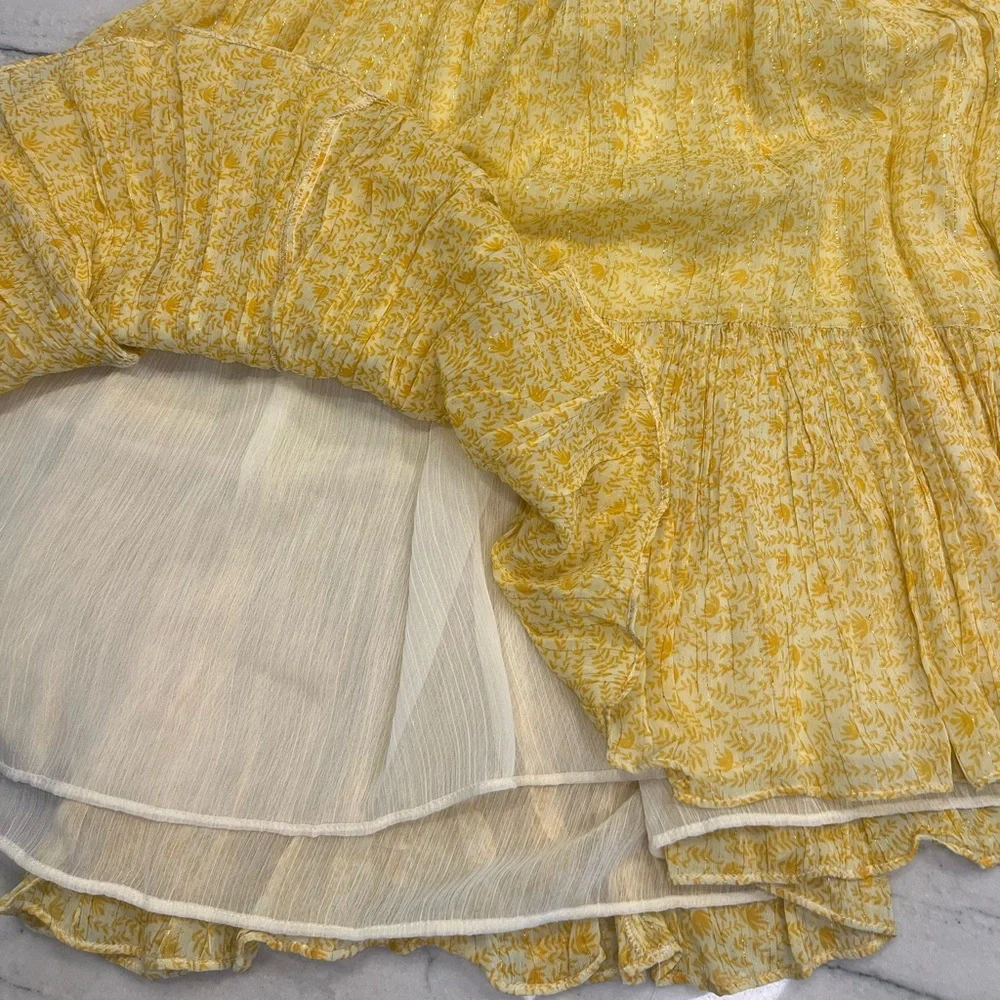 Zara Yellow and Cream Crochet Dress - Picture 4 of 9